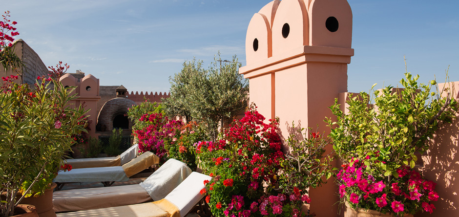 Sunbeds in the Roof Garden